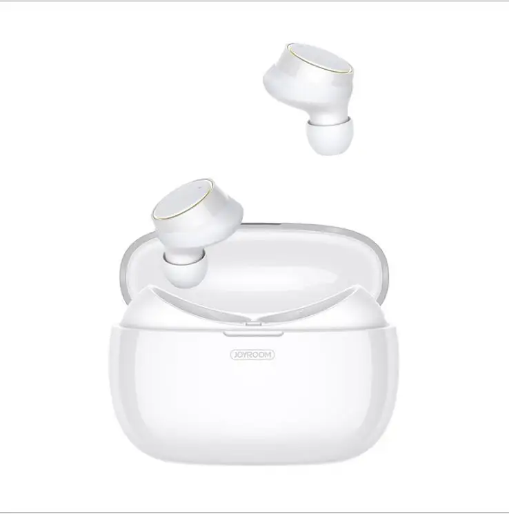 Joyroom T05 мини Двойные беспроводные Bluetooth наушники водонепроницаемые спортивные наушники-вкладыши Bluetooth наушники для ios android - Цвет: White