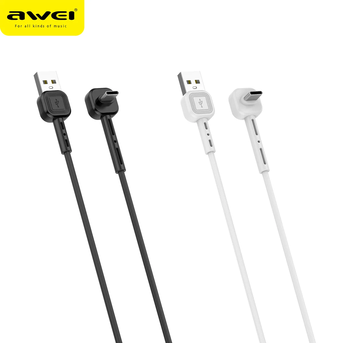 AWEI CL 66 Новый usb кабель для передачи данных Type C под прямым углом 90 градусов|Кабели