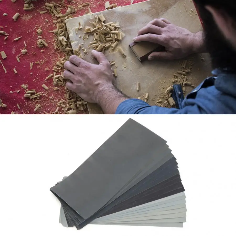 20Pcs/9Pcs 22.9*9.3cm 1000-7000 Grit Wet& Dry Sandpaper Grinding Polishing Sanding Abrasive Paper Sheets Set for Automotive Art