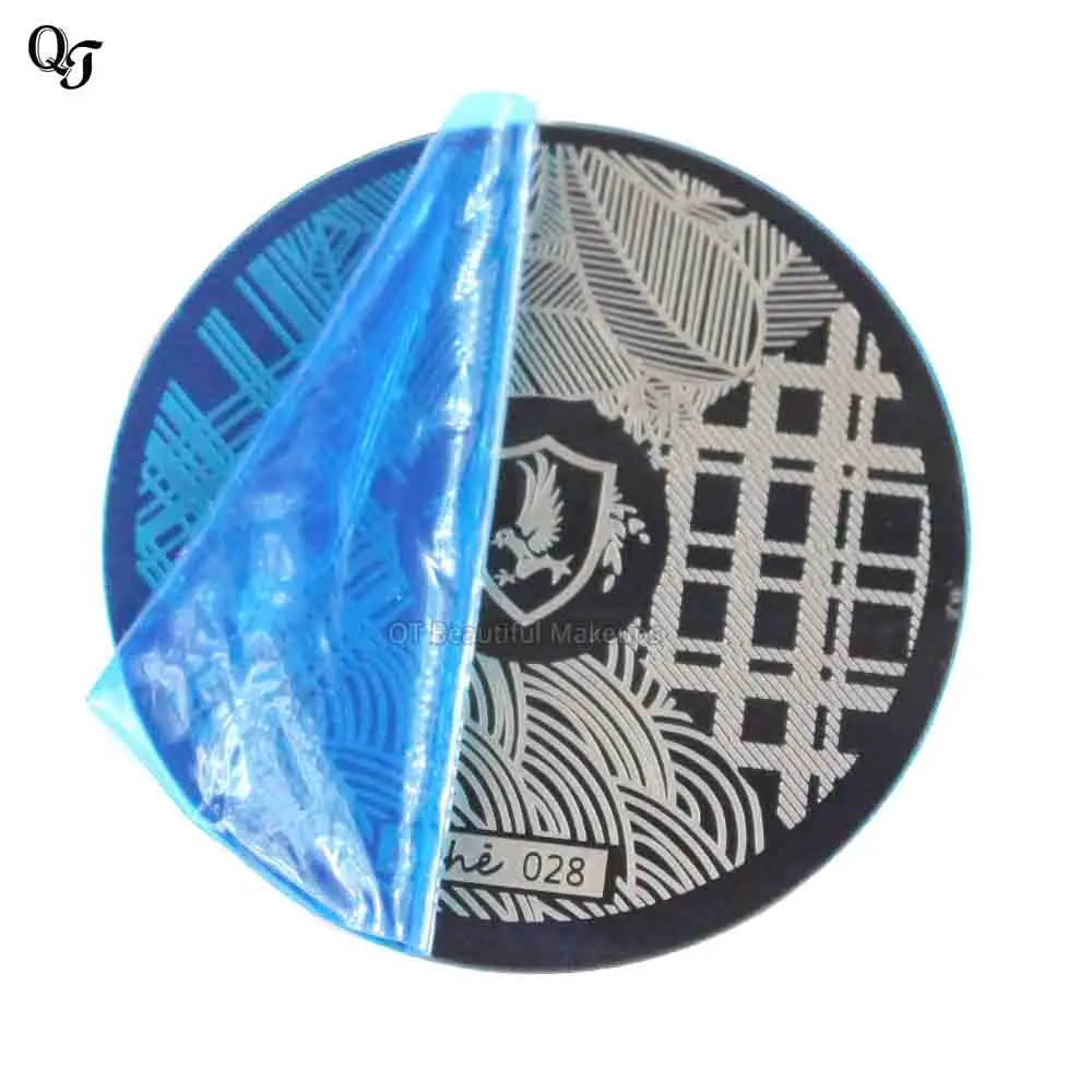 4 красивых дизайна сделай сам штамповка для ногтей пластина полировки шаблоны