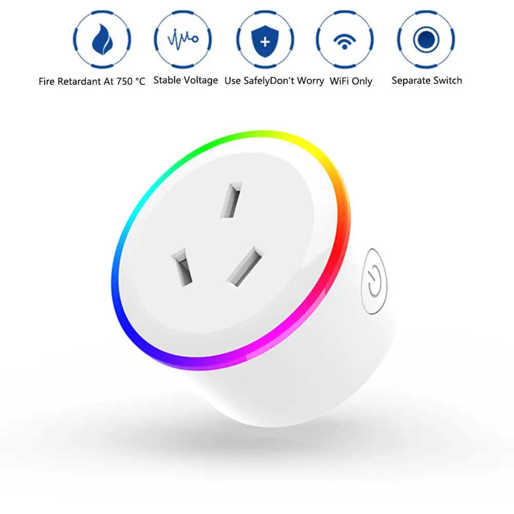 Aigitalal 1 шт. умная розетка Wifi Japan AU EU US uk вилка работает с для Google Home Mini Alexa IFTTT Smart Life |