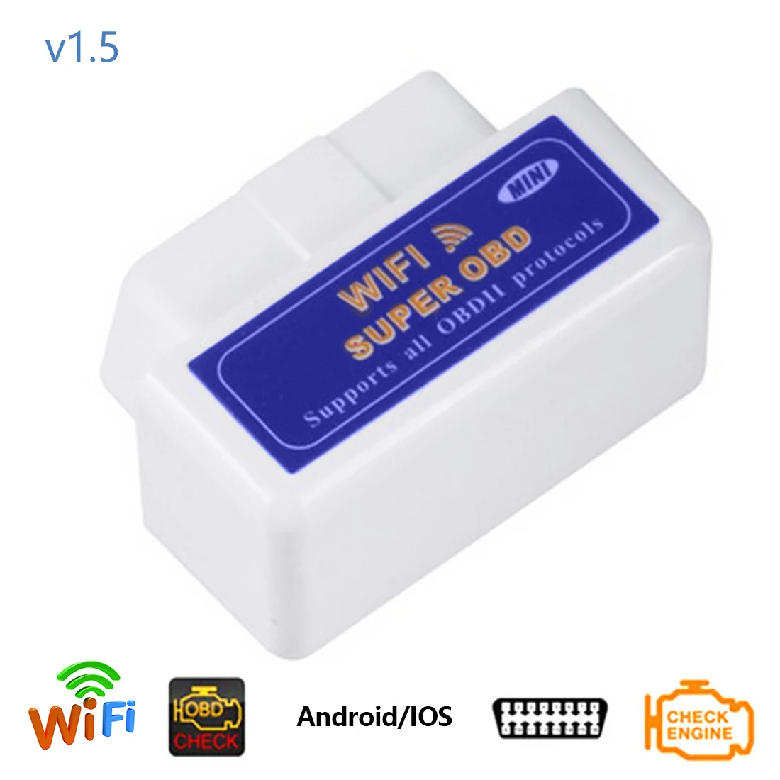 Dewtreetali V1.5 ELM327 PIC18F25K80 чип автоматический считыватель кодов ELM 327 сканер WIFI для Android