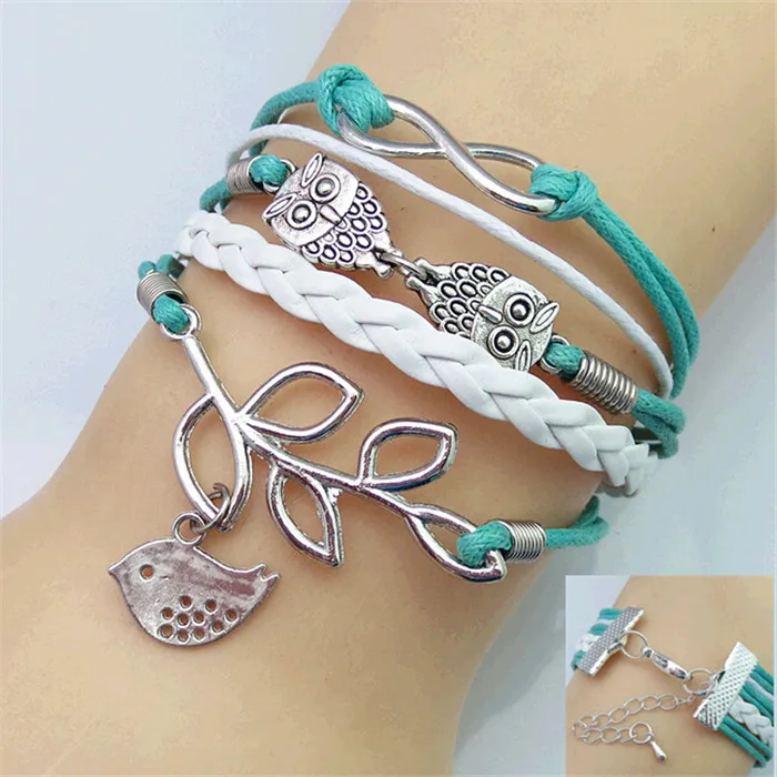 New hot fashion cute design restoring ancient ways unique lovely charm bracelet a variety of style leather | Украшения и