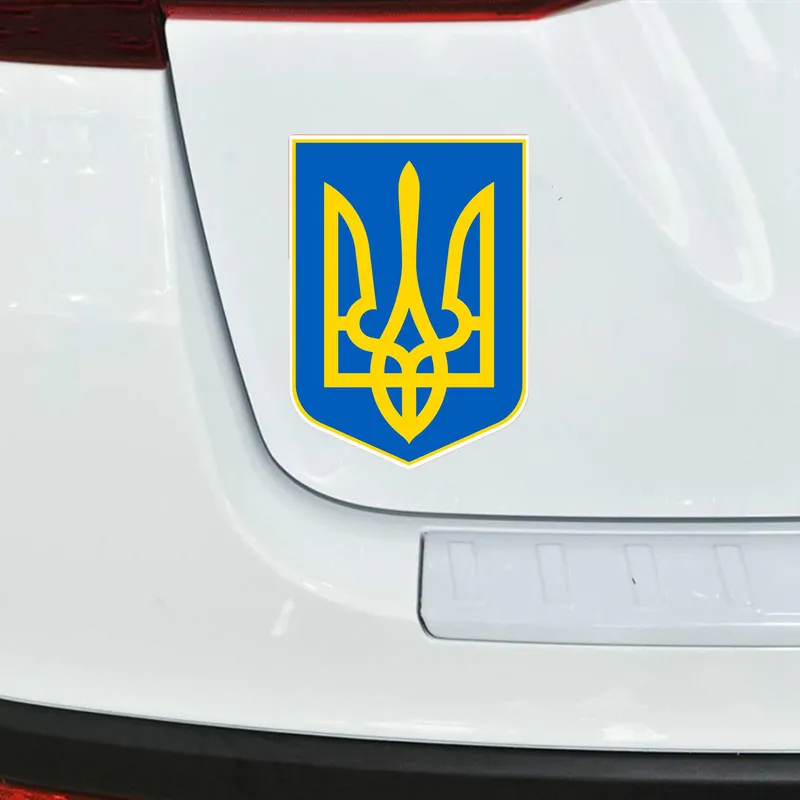 Меньший герб Украины для Авто/бампера/окна виниловая наклейка наклейки DIY Декор