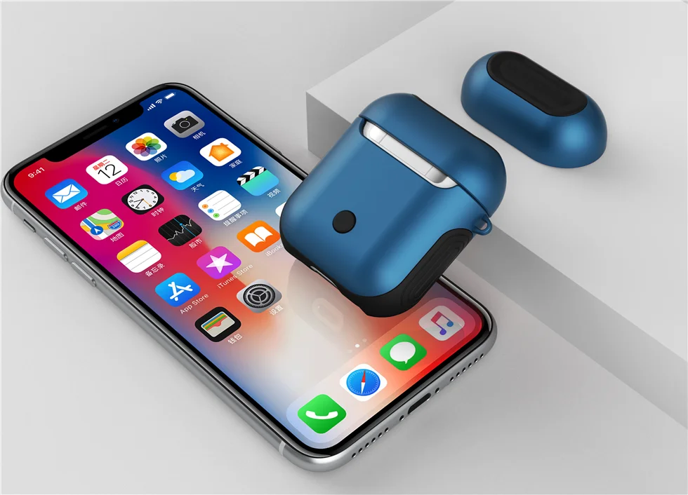 Inpher ТПУ+ PC Силиконовые беспроводные Bluetooth наушники eadphone чехол для AirPods Защитная крышка аксессуары для кожи для Apple Airpods