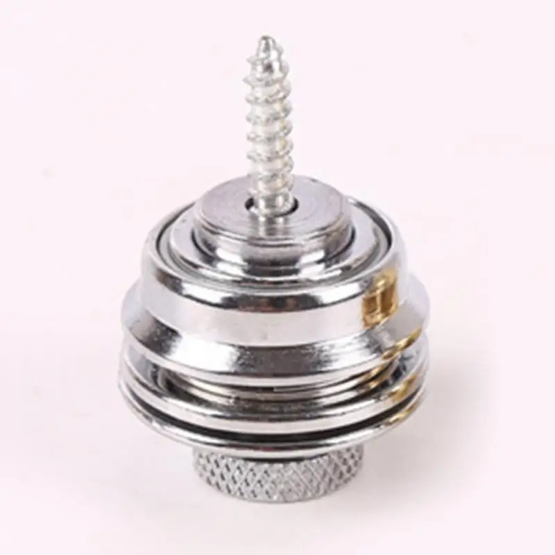 silver 1 шт. замок для гитарного ремня Straplock Button Guitar Buckle Skidproof Для акустического электрического бас-ремня - Цвет: silver