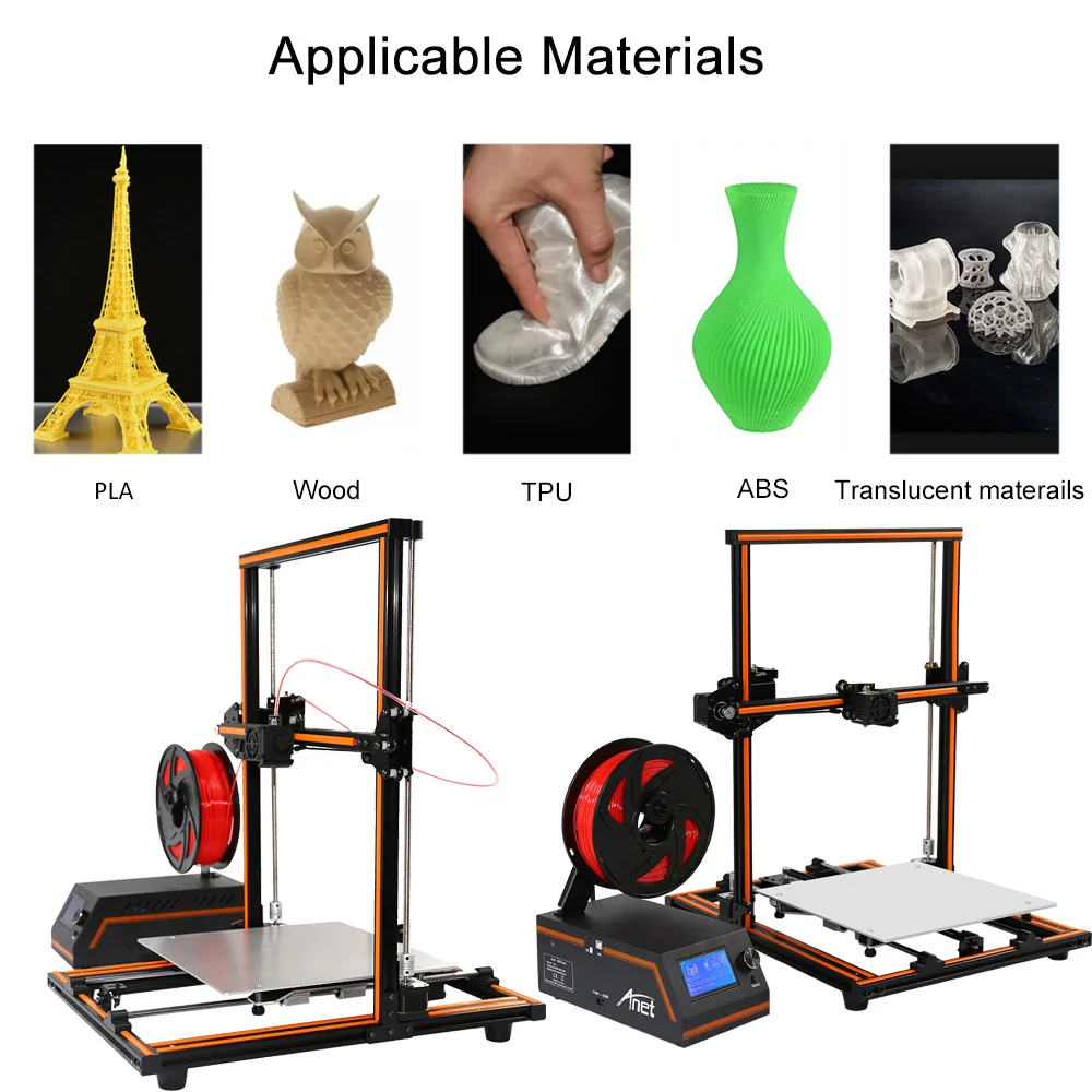 Anet E12 наиболее экономичный Элегантный 3d Принтер Комплект 10 минут чтобы собрать