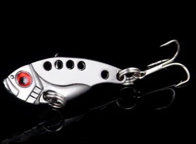 1Pcs Metal VIB Lures 3.5cm 3.5g vivid Vibrations Spoon Lure Fishing bait Bass Artificial Hard Bait Cicada lure 3D Eyes | Спорт и