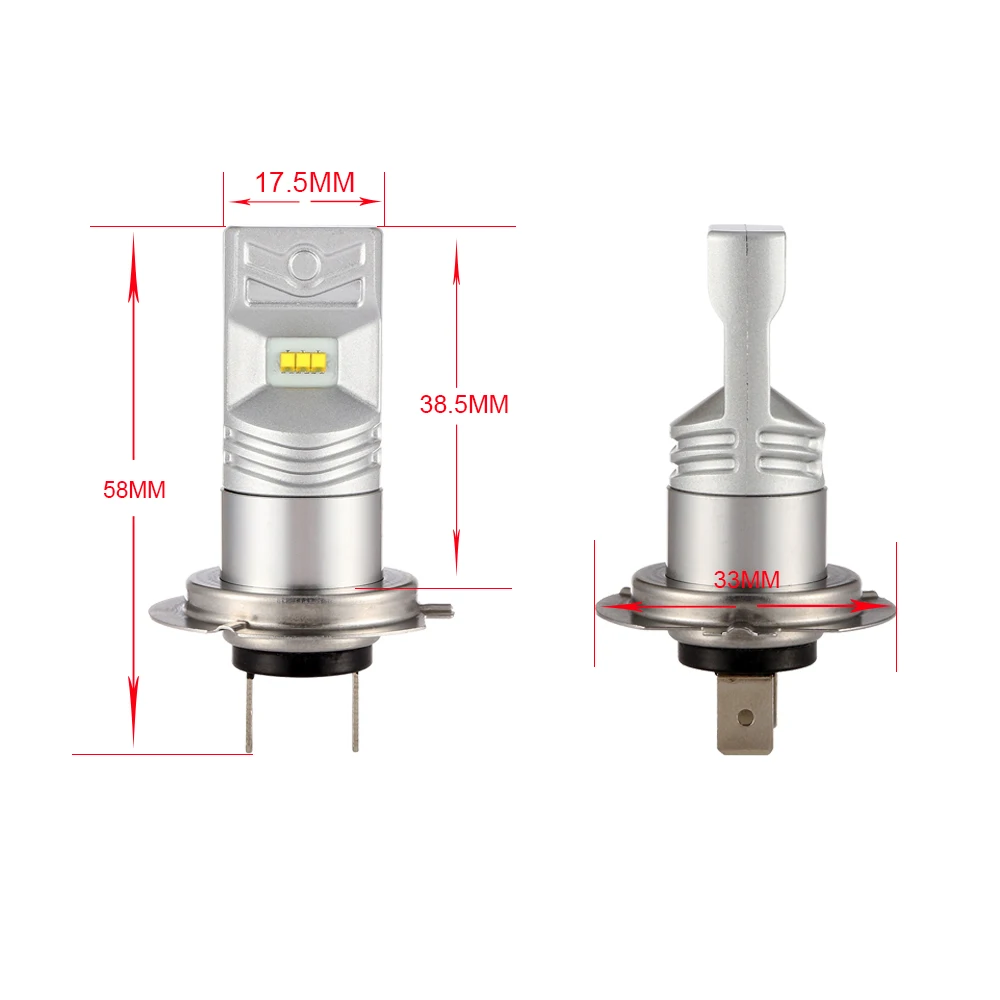 Комплект из 2 предметов рост от 80 Вт H7 светодиодный лампы 12V ~ 24V для PhilipsZES чипы