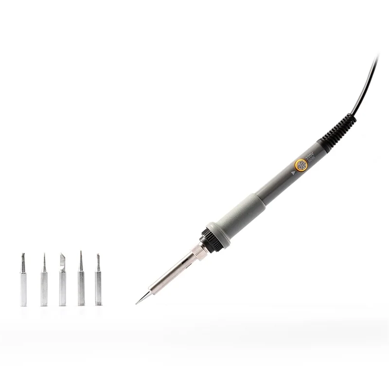

Adjustable 220V 60W Electric Soldering Iron Welding Solder Station Heat Pencil With 5pcs Tips EU Plug