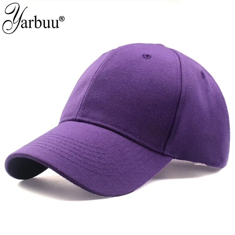 

[YARBUU] 2018 Simple solid Baseball Cap Women Snapback Hat Summer Messy Bun Hats Casual Adjustable Sport Caps Drop Shipping