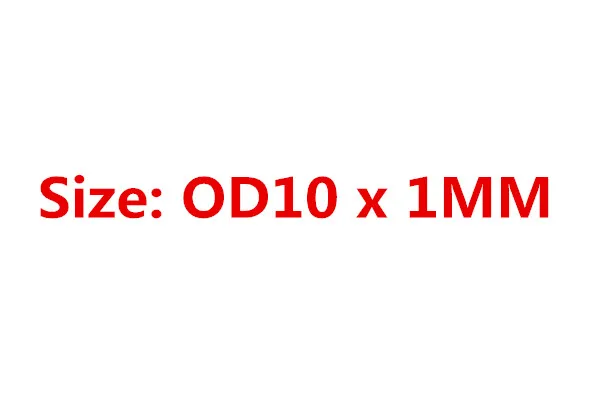 10mm x 1mm 100 шт черный O шайба уплотнительное резиновое кольцо прокладки из бнк OD4.5/5/6/6,5/7/8/9/9,5/10/11 мм x 1 мм для воздуха погодных масло - Цвет: 10mm x 1mm