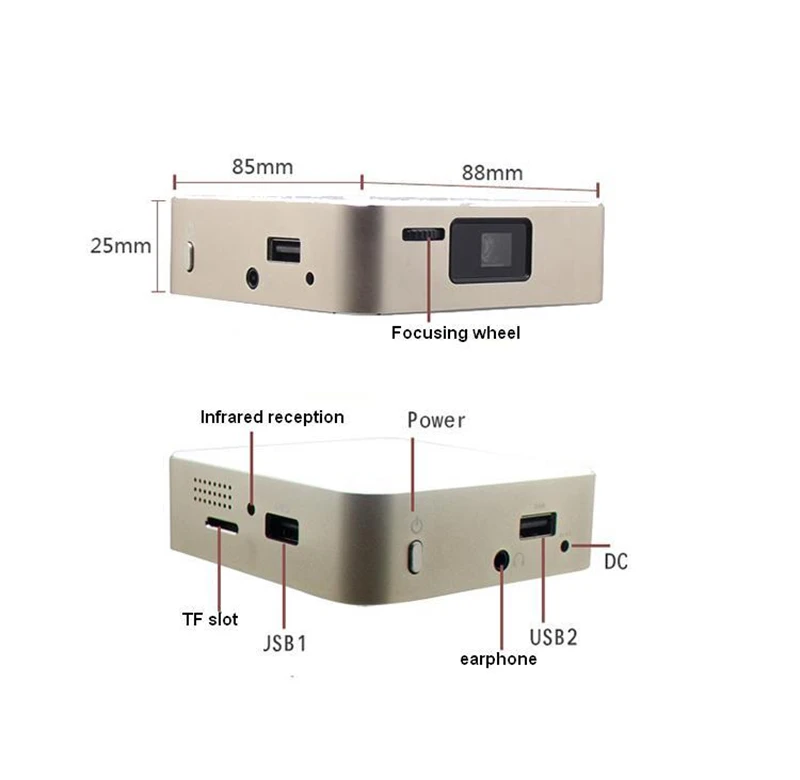 Распродажа! удобный мини проектор D5S Bluetooth Wi Fi Домашний кинотеатр пико