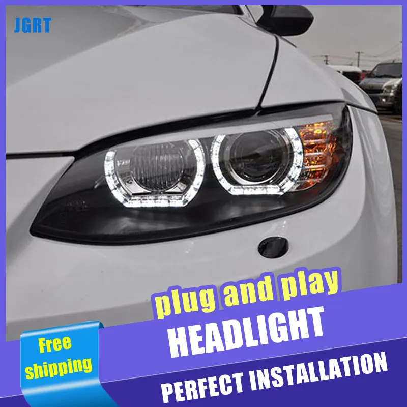 2 шт. автомобиль Стиль светодиодный фары для BMW M3 e92 e93 2008 2013 налобный фонарь DRL