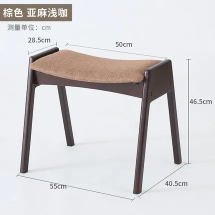 

Solid Wood Shoes Bench Home Fashion Adult Dressing Stool Creative Living Room Sofa Stool Simple Modern Dining Stool Dotomy