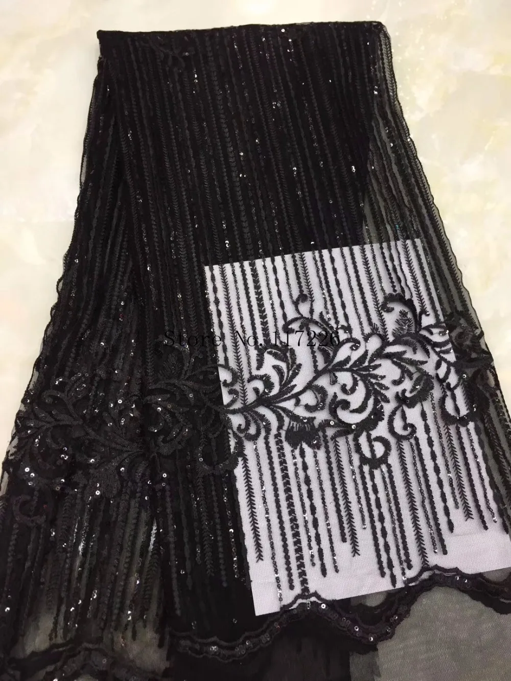 

hot selling embroidered tulle Net Lace with sequins and beads French tulle mesh Lace Fabric JRB-XHOG1027 For dress