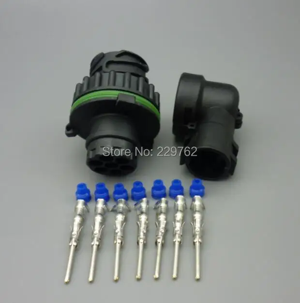 shhworldsea 4sets 7 Pin 1718230-1 male Auto Sensor plug Car oil exploration railway Waterproof connector IP67/69 temp resistance |