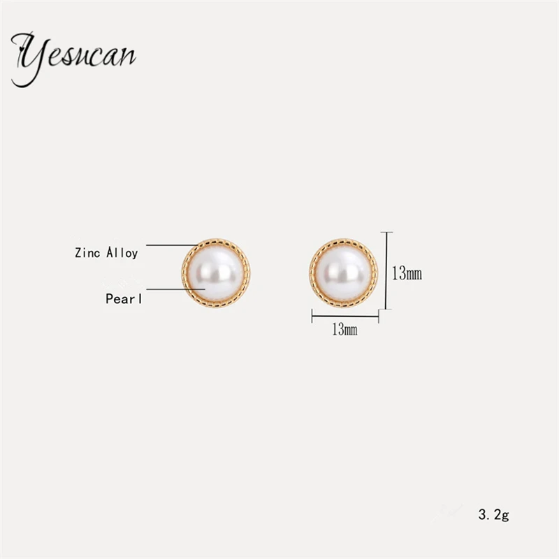 Серьги клипсы Yesucan с серебряным покрытием без пирсинга геометрические опаловые