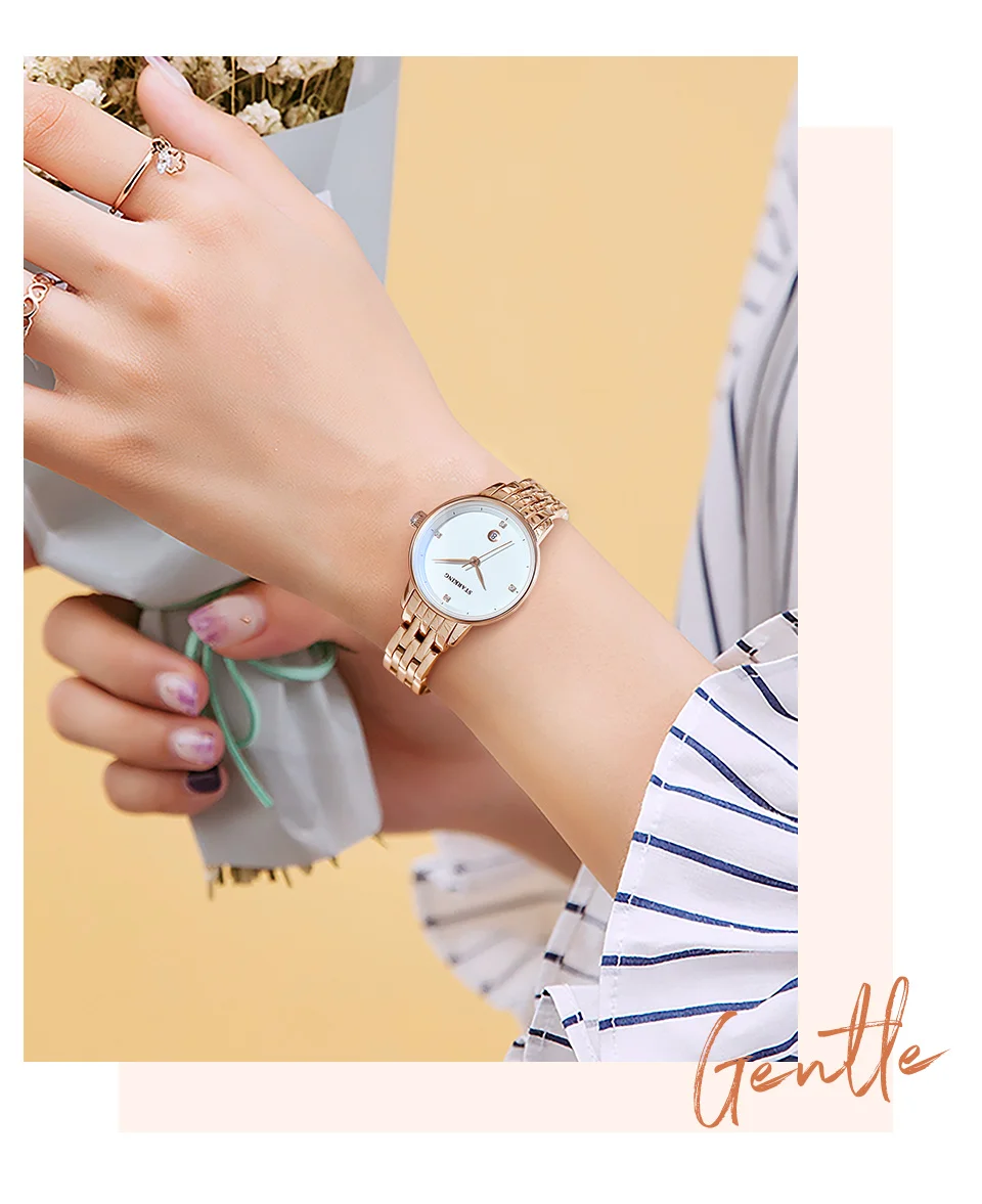 STARKING Роскошные модные женские часы из нержавеющей стали Relojes Mujer платье женские часы кварцевые наручные часы Новинка