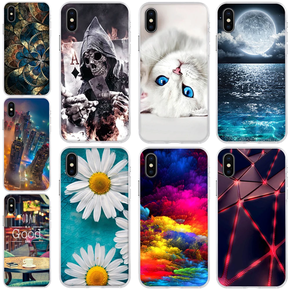 Задняя крышка для iPhone X 10 чехол Ультратонкий Мягкий силиконовый телефона из ТПУ