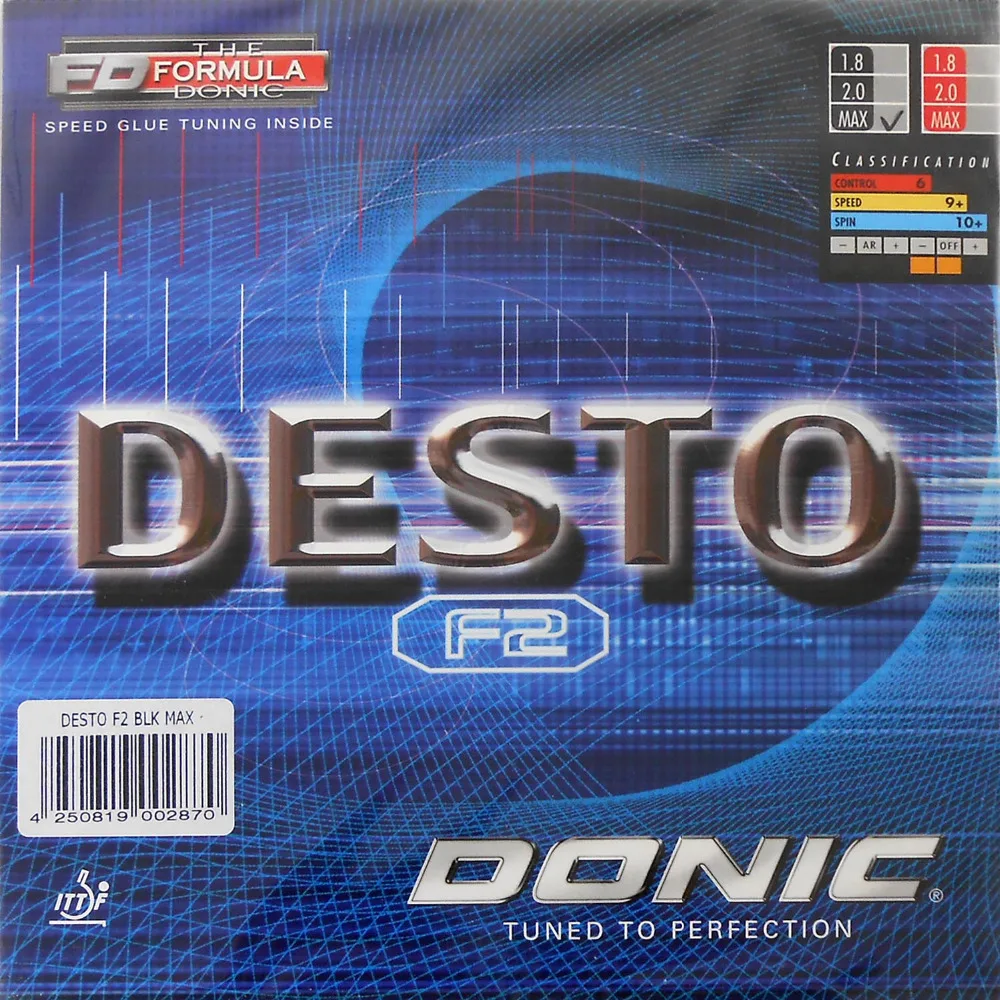 Резиновая губка для настольного тенниса Donic DESTO F2 F 2 новинка 2015|donic desto|donic rubberdonic table