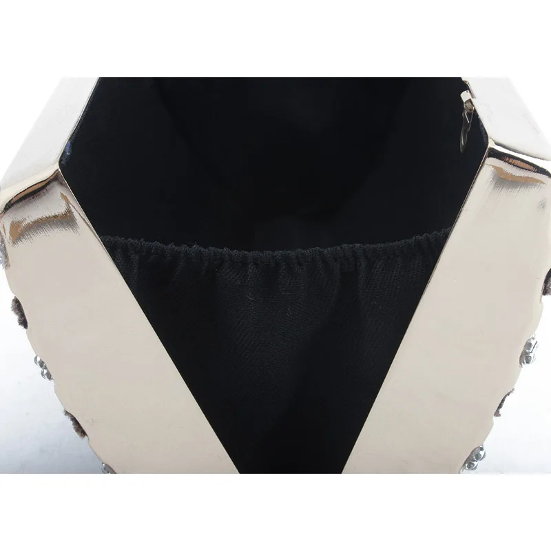 New Arrival Luxury Diamond Studded Metal Fashion Party Ladies Clutch Bag Evening Mini Messenger For Women Chain Purse | Багаж и сумки