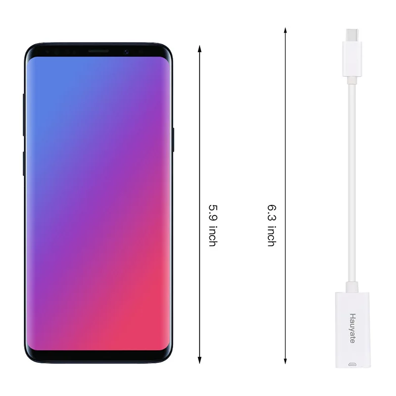 USB C к HDMI конвертер портативный Тип c штекер Женский адаптер 4 * 2 разрешение костюм