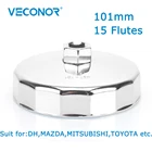 Ключ для масляного фильтра Veconor, квадратный ключ Dr.Steel 12 дюйма, 101 мм, инструмент для удаления пятен, 15 флейт, универсальный для DH, MAZDA, MITSUBISHI, TOYOTA