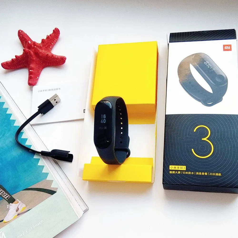 Браслет Xiaomi Mi Band 3 Смарт фитнес трекер Шагомер пульсометр Спортивный