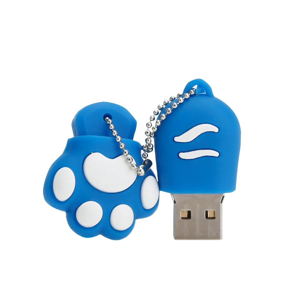 Usb флеш-накопитель 64 ГБ, милая мультяшная кошачья лапа, 4 ГБ, 8 ГБ, 16 ГБ, 32 ГБ, 64 ГБ, Usb флешка, высокоскоростная флешка, высокое качество, флеш-накопитель