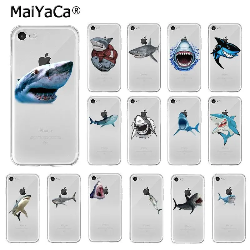 Чехол для телефона MaiYaCa Ocean sea animal sharks высокого качества iPhone 8 7 6 6S Plus 5 5S SE XR X XS
