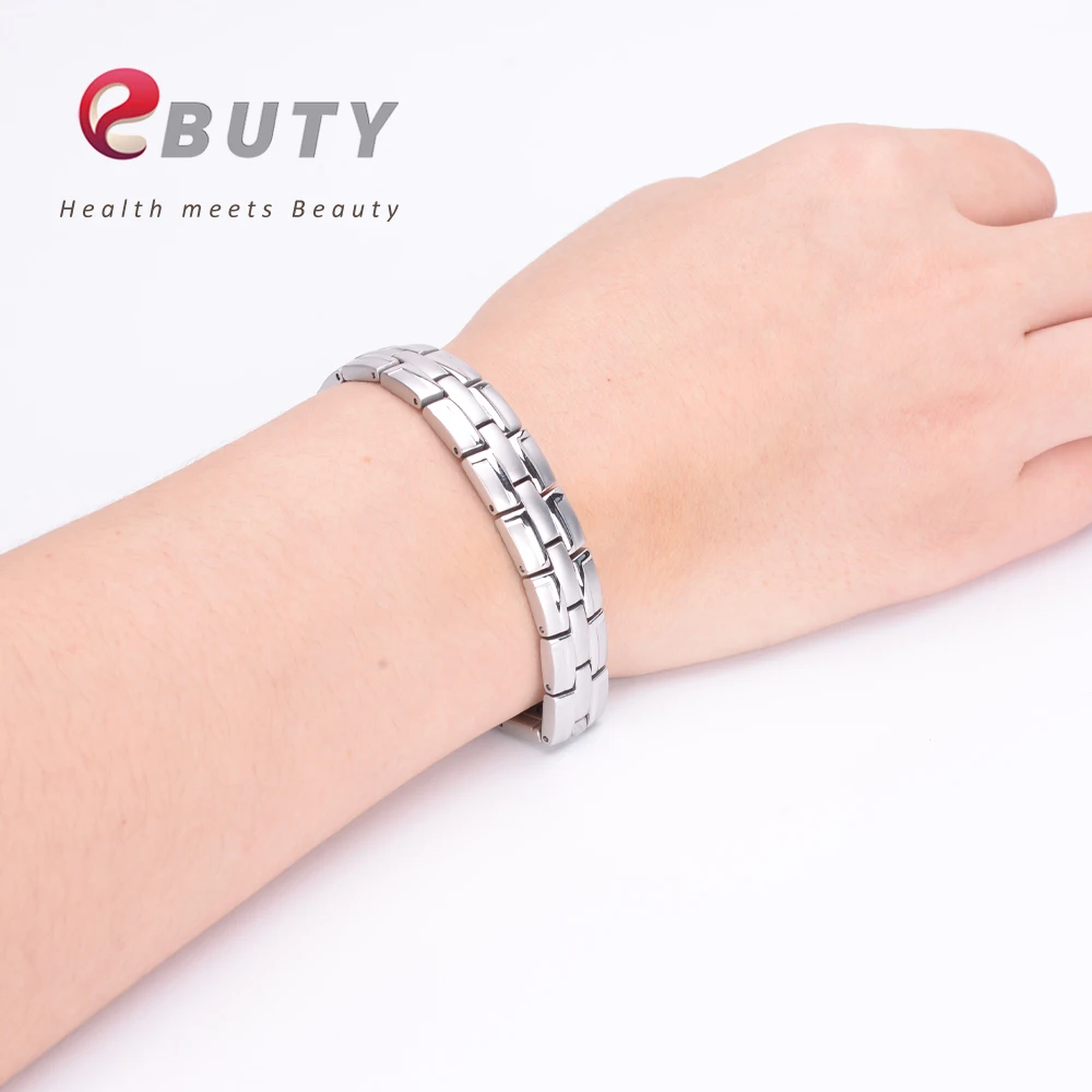 EBUTY титановый Энергетический Браслет магнит FIR Healing Jewelry браслеты Модный лучший