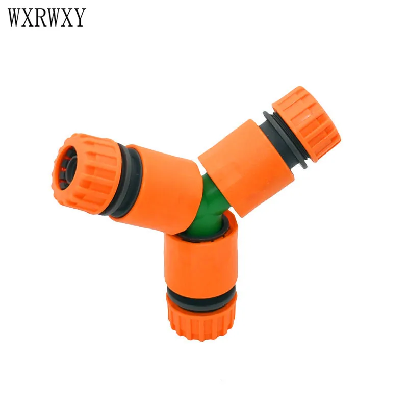 

1/2 3/4 Y water splitter Garden hose connector 20mm 16mm hose 3 way Connector garden irrigation adapter cranes 1pcs