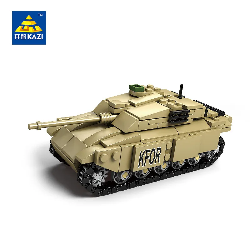 KAZI Военная Модель Блок Танк ABS строительный блок DIY армейские игрушки Детский