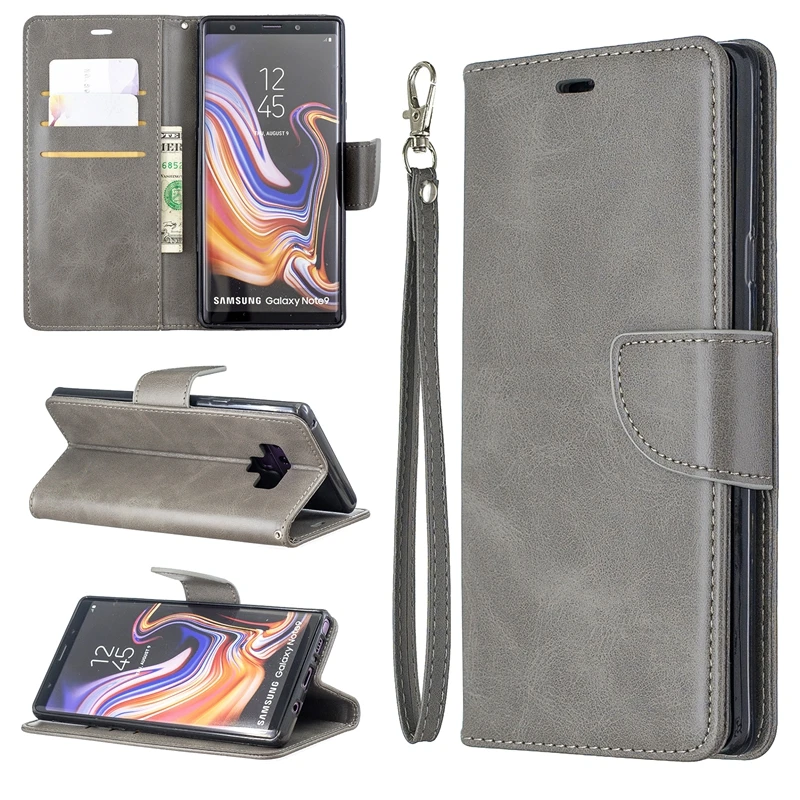 Кожаный чехол книжка Note 8 9 для Samsung Galaxy Note8 с отделениями карт бумажник Note9