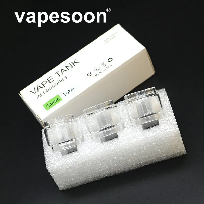 

3PCS bubble glass tube for Reload / CoilART Mage / Troll / Bravo / MANTA RTA 5ML Tank Atomizer fatboy glass