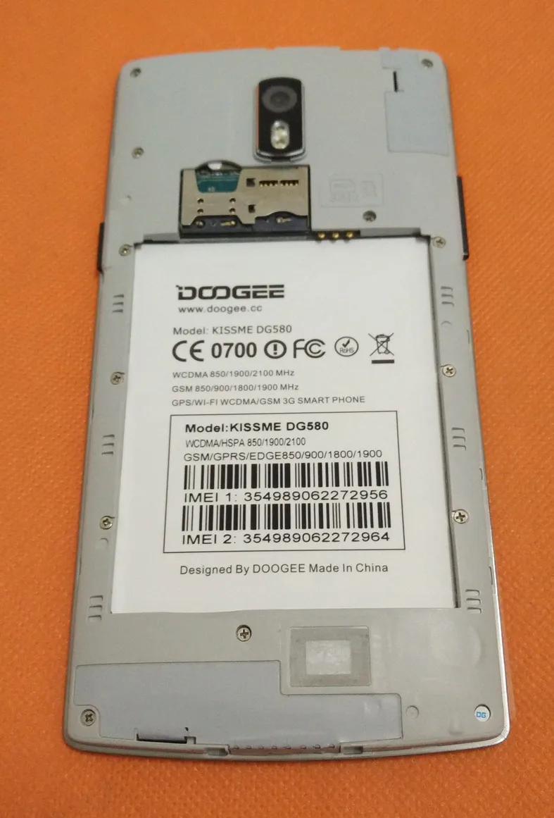 Б/у оригинальная Сигнальная плата + вибромотор микрофон для DOOGEE DG580 5 дюймов QHD 960x54