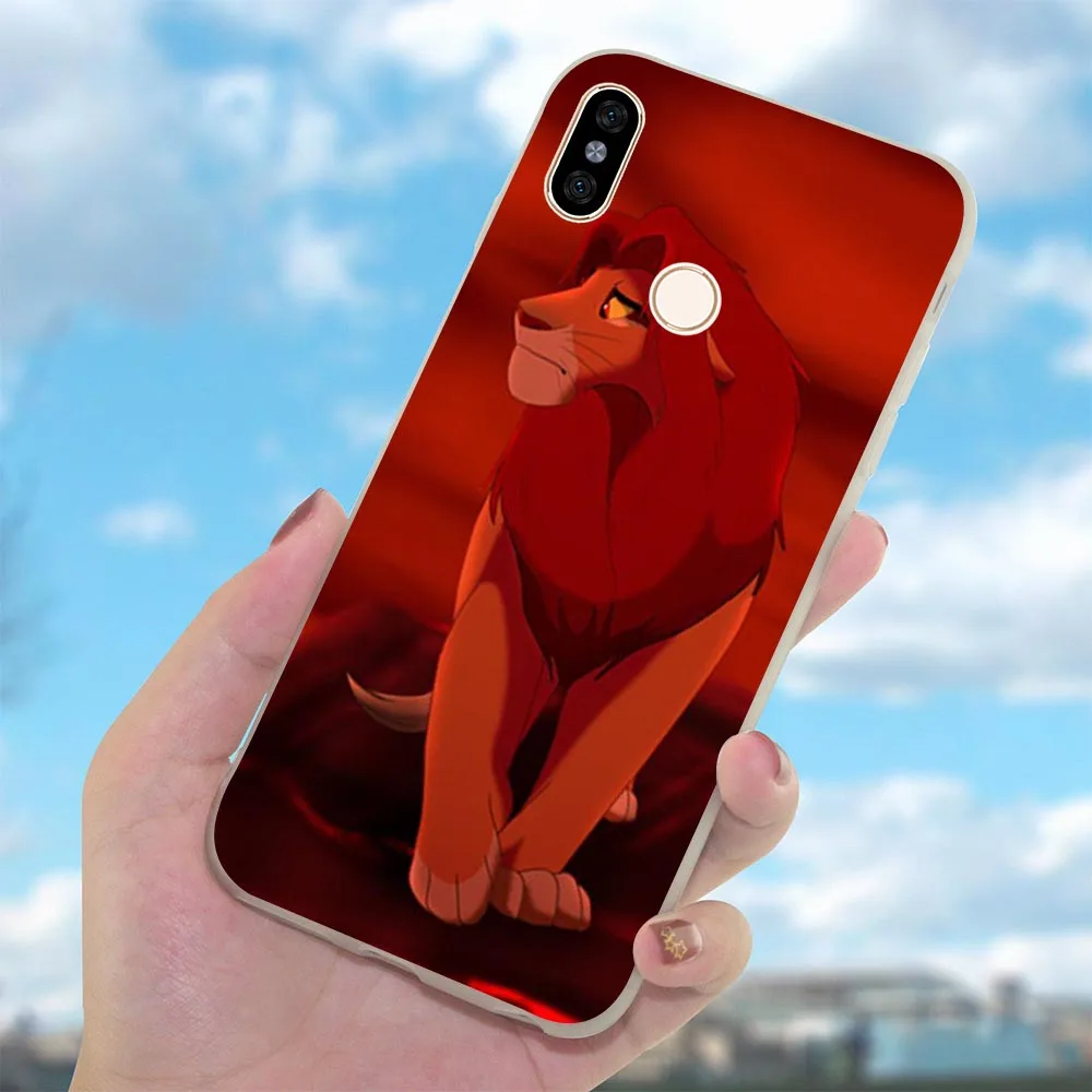 Мягкий ТПУ чехол Король Лев для Xiaomi Mi 9 se A1 8 SE A2 Lite Чехлы Redmi Note5 5Pro 4X 5 Plus 5A 4A
