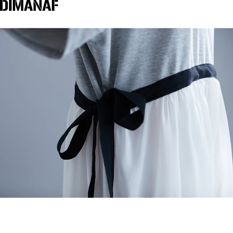 Женский плиссированный сарафан из хлопка DIMANAF повседневное пляжное платье