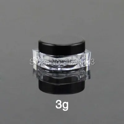 3G квадратная Нижняя банка пластиковые косметические банки коробка для пудры