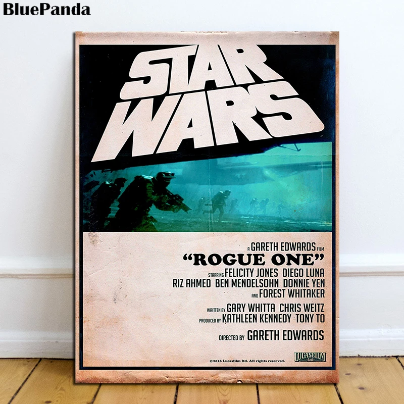 Звездные Войны История Rebel Empire Star X Wing фильм альтернатива винтажный постер