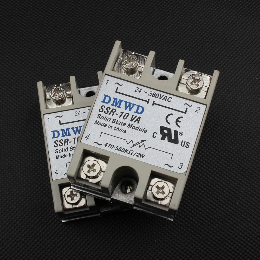 Твердотельные реле SSR-10VA 10А на самом деле 500K Ом до 24-380V AC SSR 10VA твердотельного