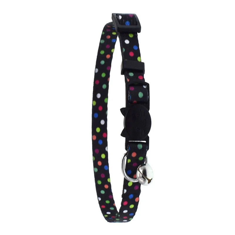 Мой милый собака Кот нейлон Регулируемый ошейник с колокол для домашних животных