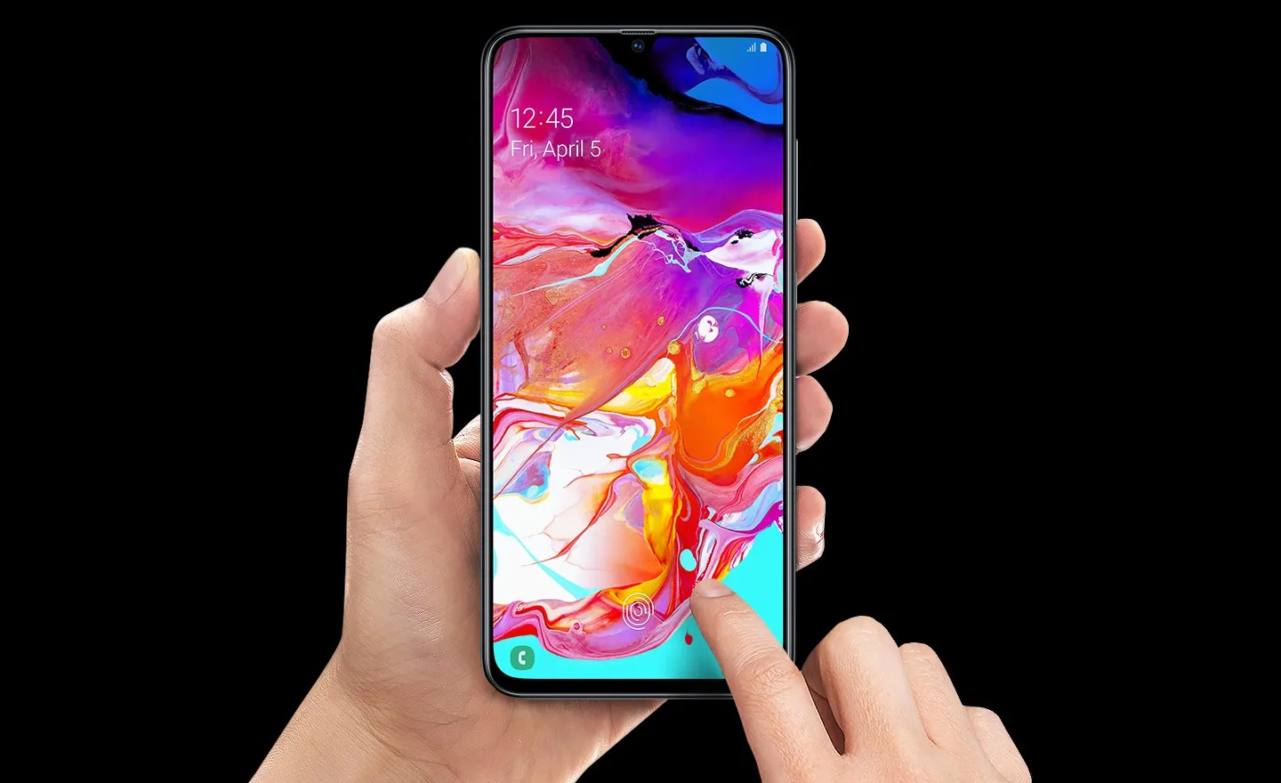 Смартфон samsung Galaxy A70, 6,7 дюймов, дисплей Infinity U, 6 ГБ, 128 ГБ, Восьмиядерный процессор Snapdragon 675, 4500 мАч, быстрая зарядка, мобильный телефон NFC