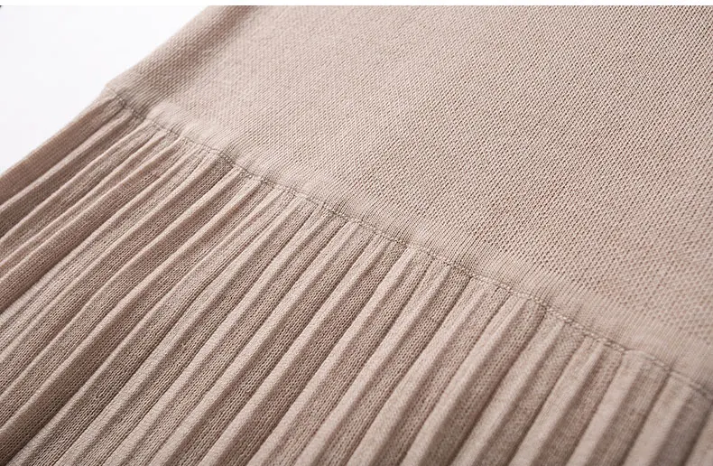 Осенние платья новинка 2018 свободная Женская одежда вязаное платье с коротким