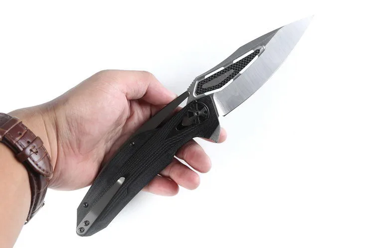 Рождественский подарок, складной нож, большой Флиппер нож 0999 ZT0999 ZT0999CF, шариковый подшипник G10, складной нож с ручкой, 1 шт