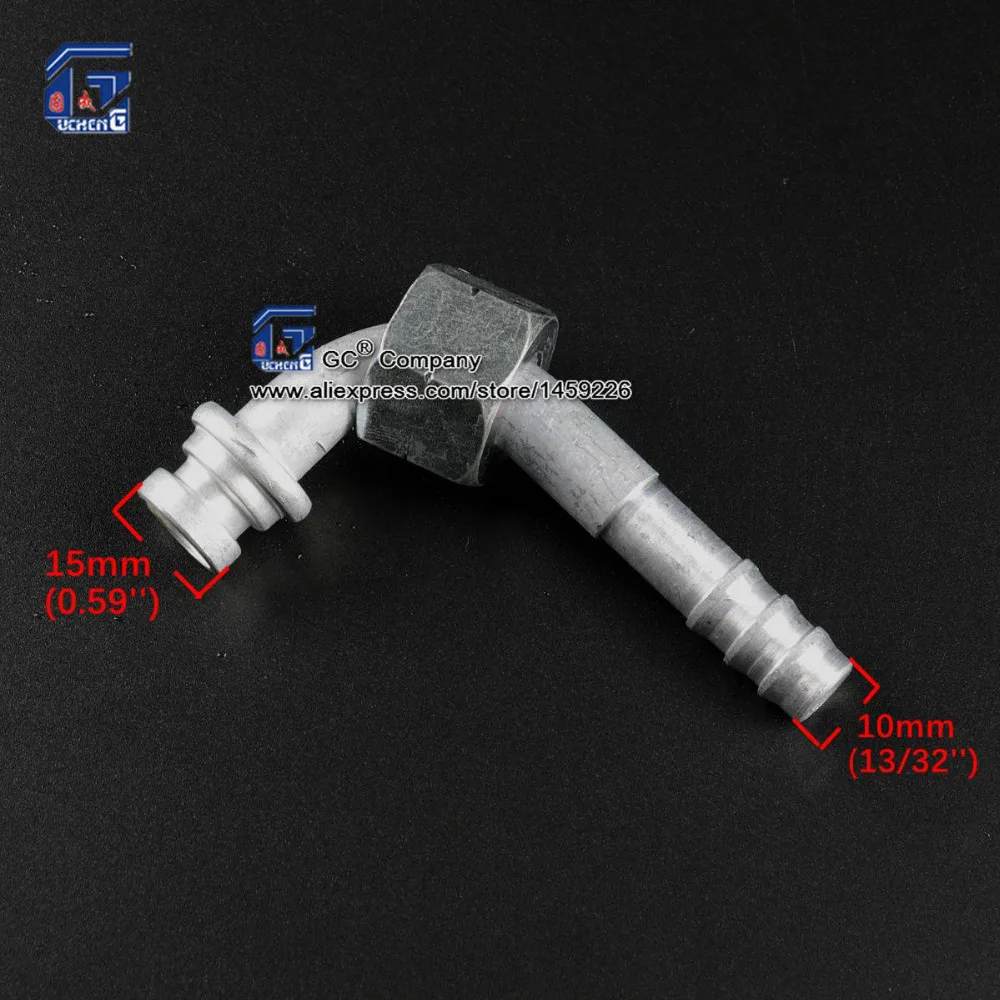 #8 R134a 90 градусов колючей уплотнительное кольцо резьбой для a/c кондиционер