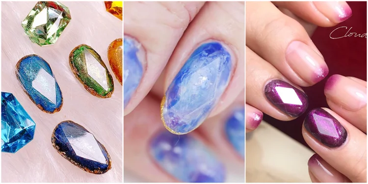 Драгоценный камень Форма двойной Системы Nail Art французский акриловые УФ-гель Советы Расширение строитель форма руководство 120 шт./кор. на 1-2 размера