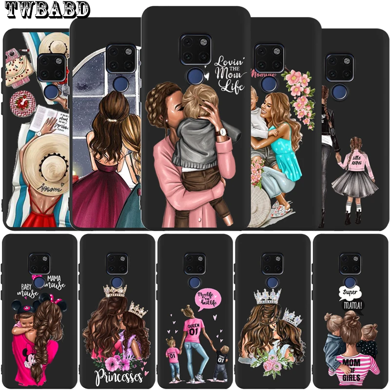 Модный чехол для мамы, супер мамы, девочки, для huawei mate 20 Lite mate 10 Lite mate 20 Pro Coque для Nova 4e 3 Nova3i, задняя крышка