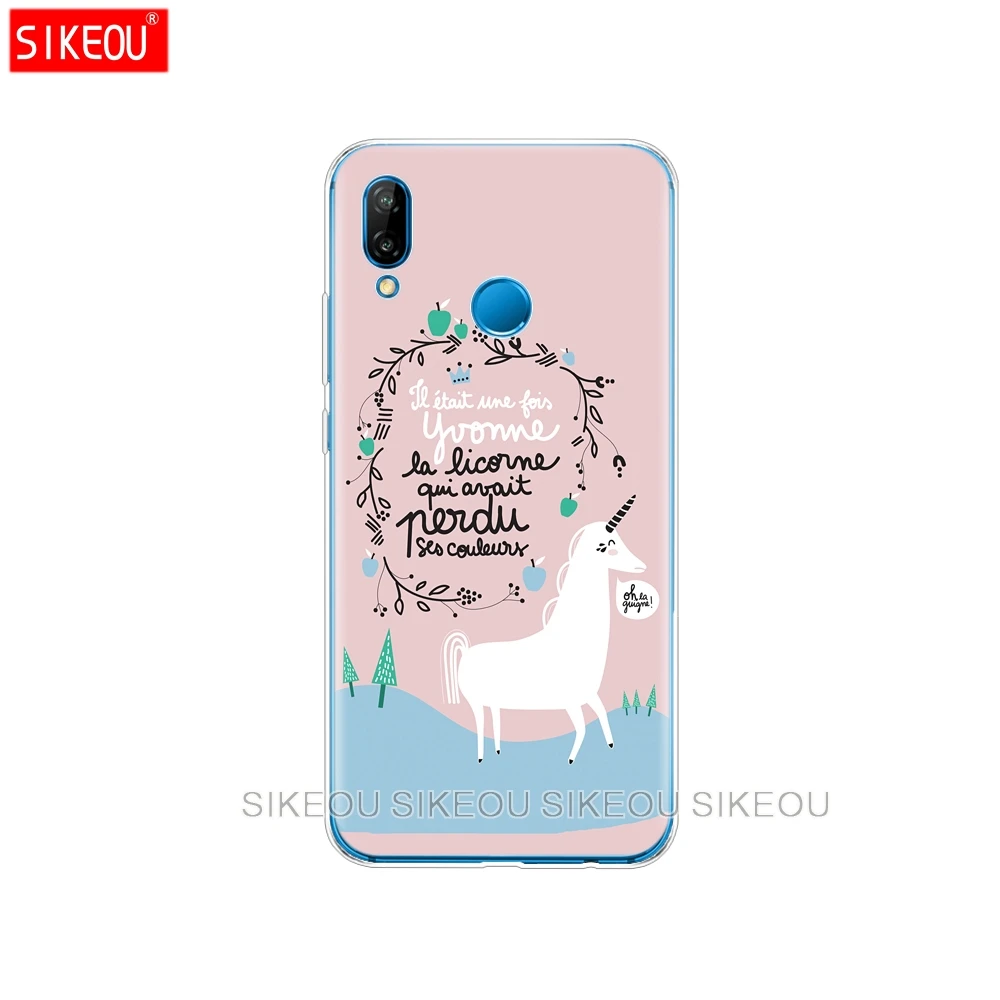 Силиконовый чехол для телефона Huawei P20 P7 P8 P9 P10 Lite Plus Pro 2017 p smart 2018 Rainbow Lovely Unicorn |
